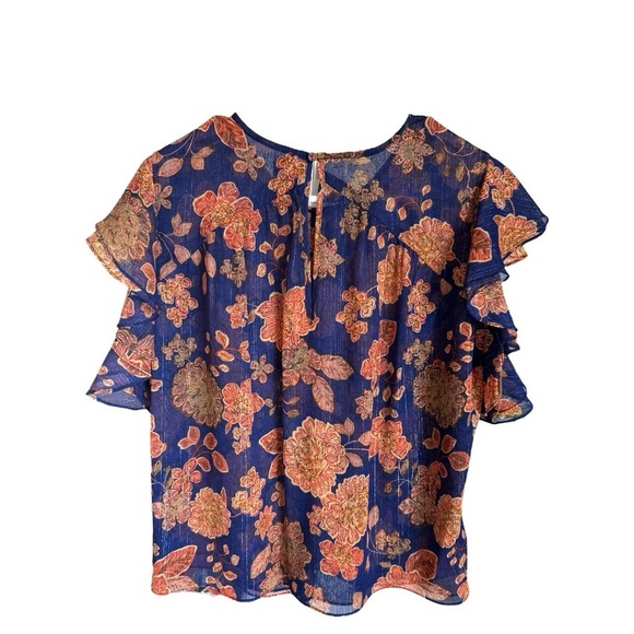 MISA LOS ANGELES Galeta Top  In Blue Marigold NWT - Picture 6 of 7